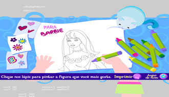 Coloring Barbie 2
