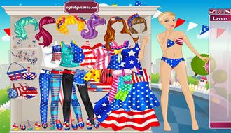 Barbie USA Dress Up